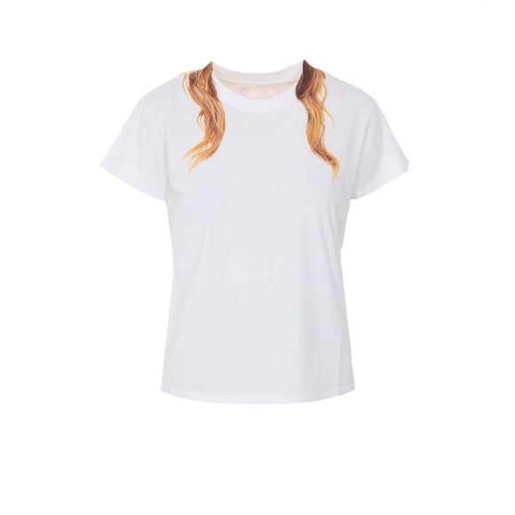 Mm6 Maison Margiela Women Hair Printed T-Shirt